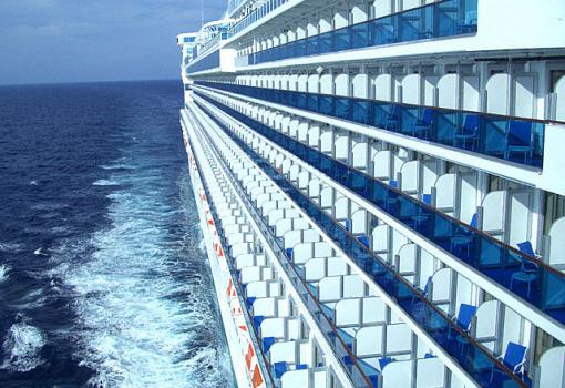Imagen de los balcones del Caribbean Princess